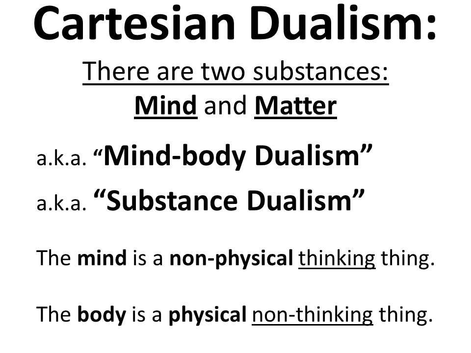 Cartesian Dualism